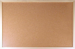 Korková tabule, 60x90cm, dřevěný rám, VICTORIA